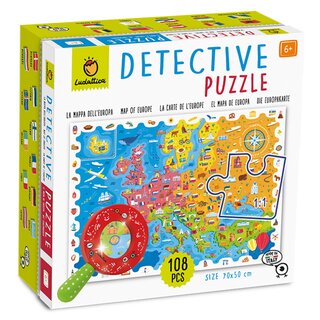 DETECTIVE PUZZLE - Die Europakarte (108 Teile)