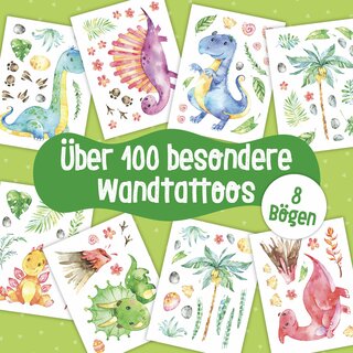 Wandtattoo-Set Dinosaurier